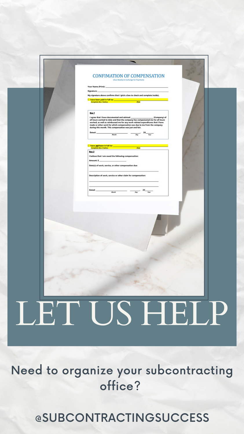 Comprehensive Project Billing Summary Form