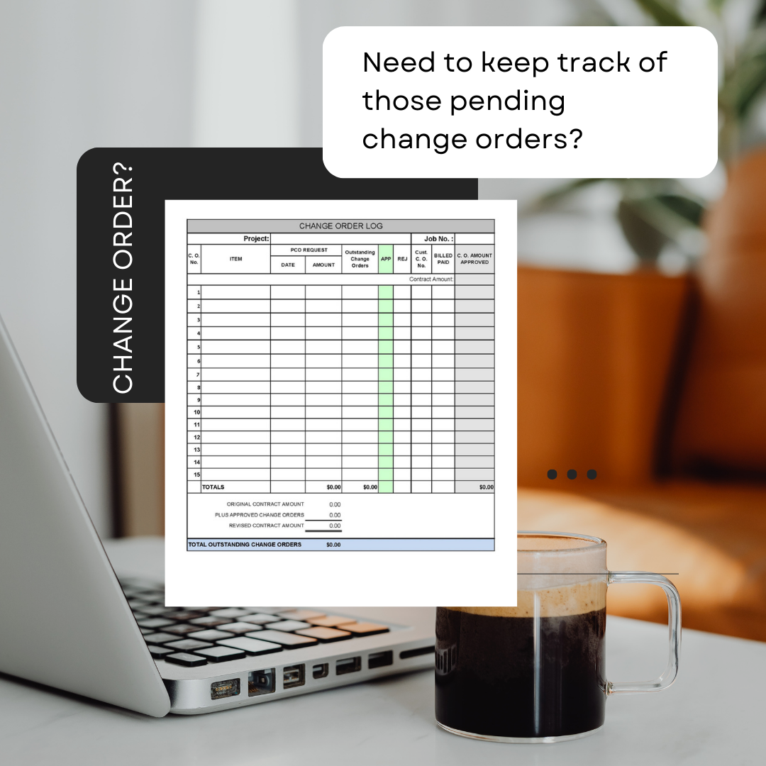 Change Order Summary Form: Simplify Project Oversight and Financial Tracking