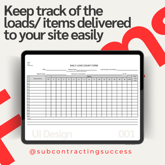 Daily Load Count Form