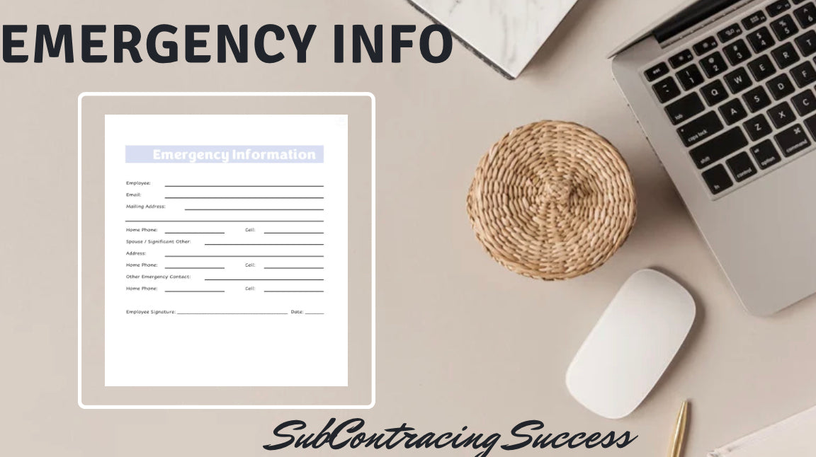 Emergency Contact Information Form