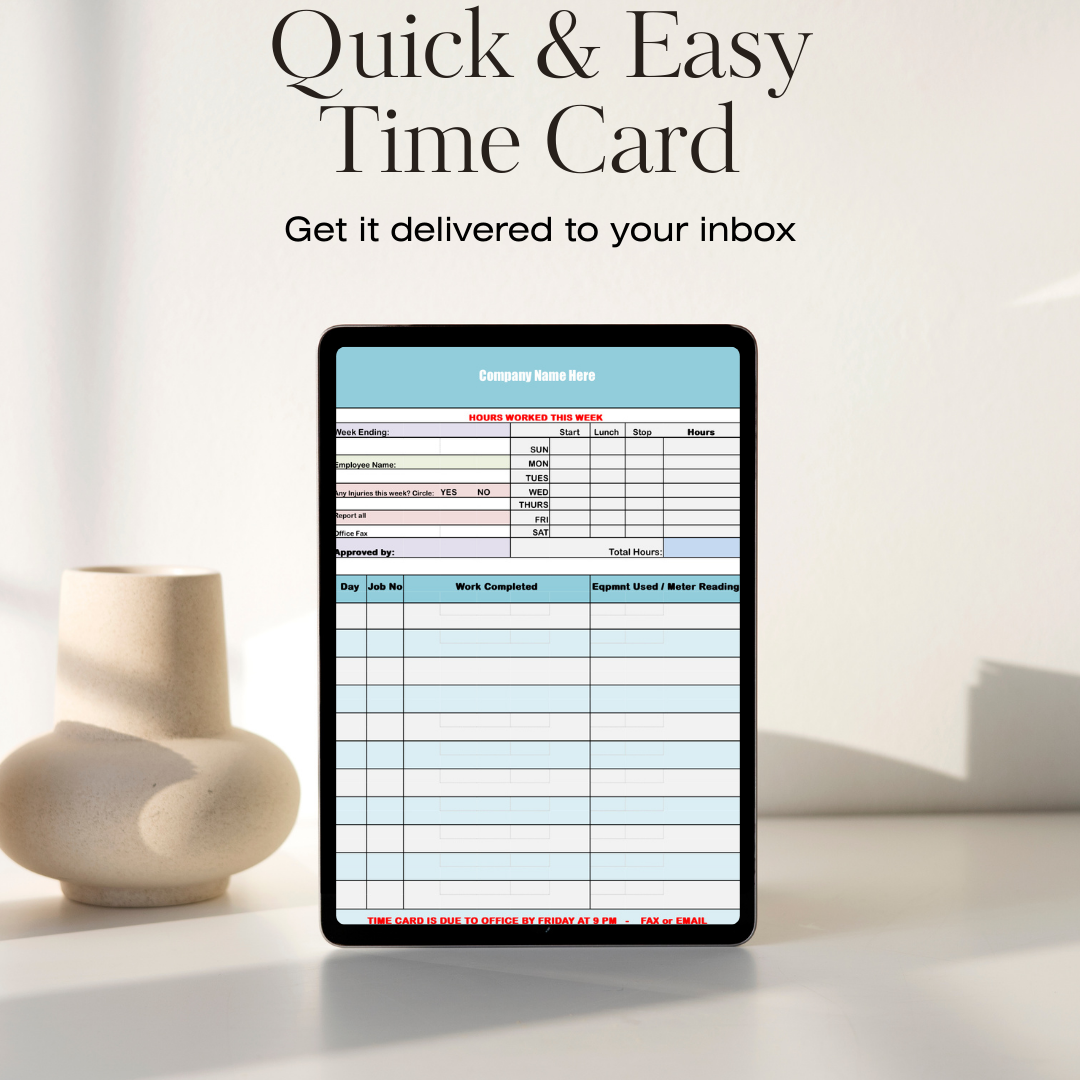 Time Card Bundle Bonanza