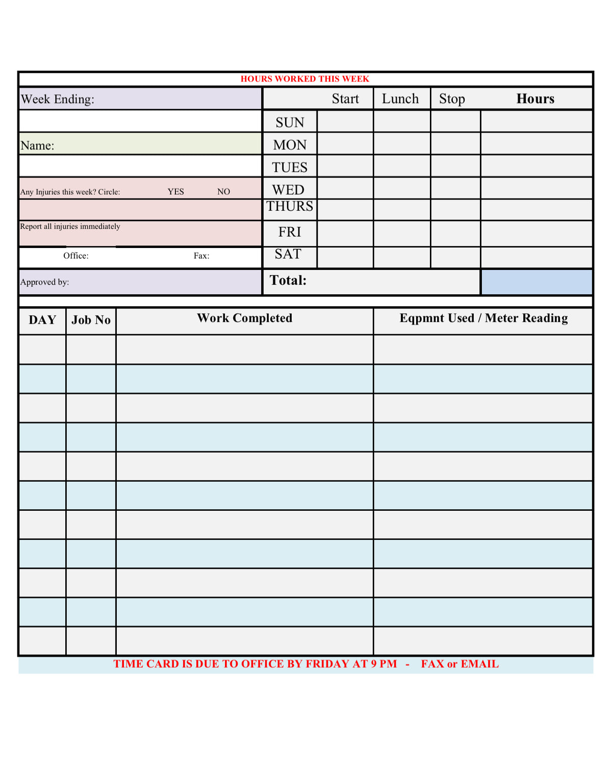 Time Card Bundle Bonanza